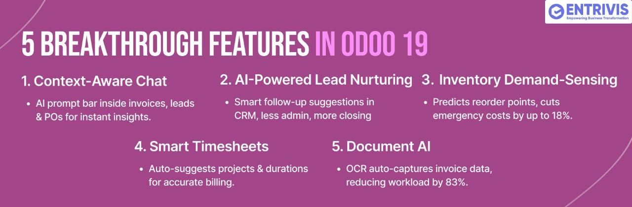 Five Breakthrough Features in Odoo 19