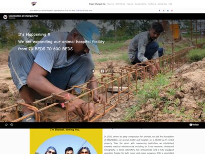RRSA India website homepage - built by Entrivis