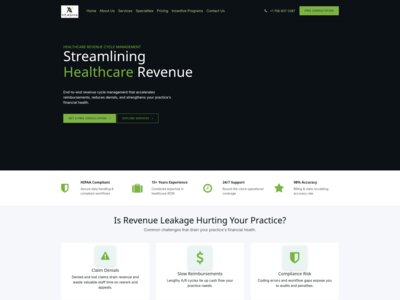 Veasha website homepage - built by Entrivis